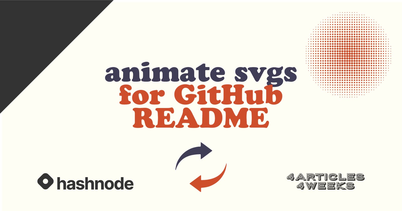 Animate SVGs for GitHub READMEs