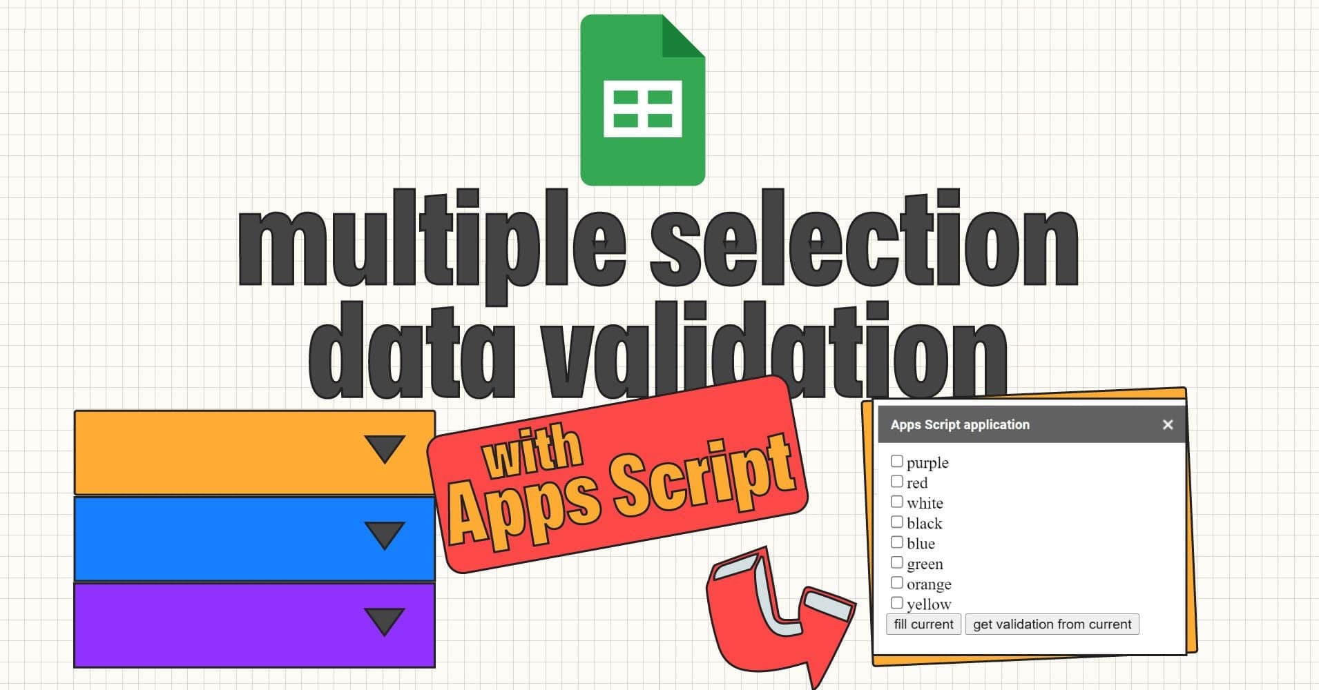 Google Sheets Tutorial β How to Enable Multiple Selection Data Validation Using Apps Script