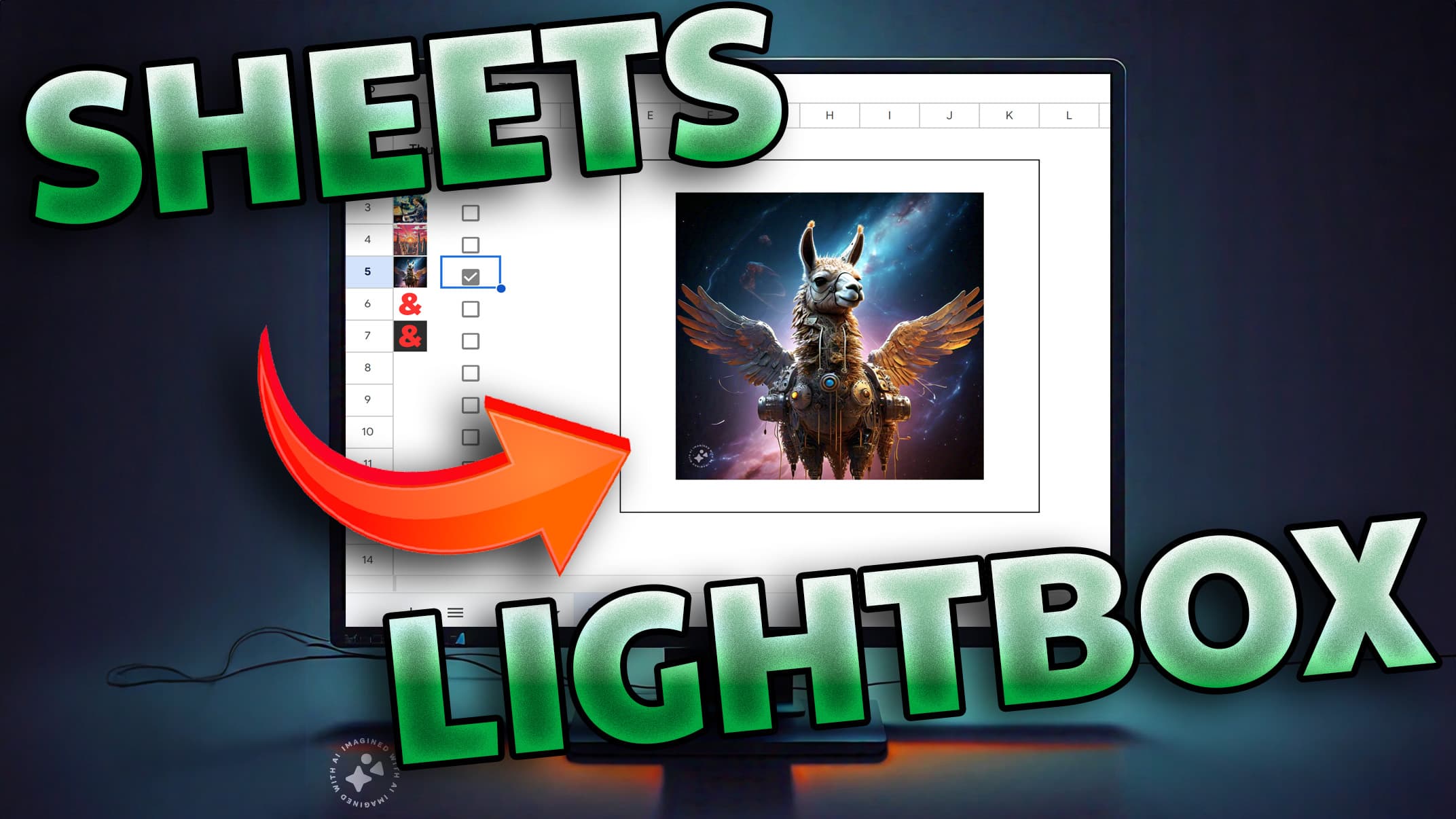 How to Make a Lightbox in a Google Sheet
